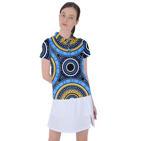 Tribal Zentangle Art Women s Polo Tee by tmsartbazaar