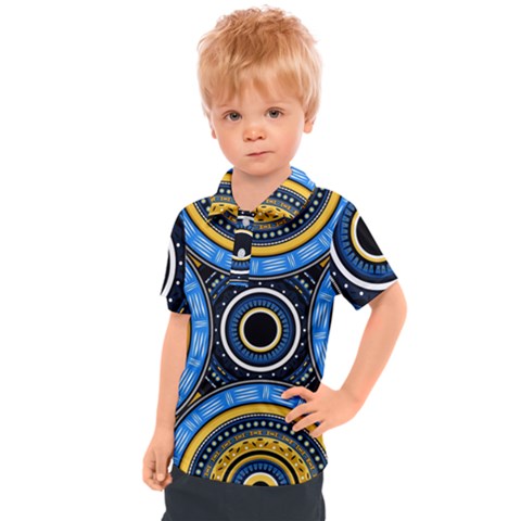 Tribal Zentangle Art Kids  Polo Tee by tmsartbazaar