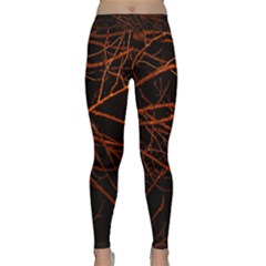 Dark Forest Scene Print Classic Yoga Leggings