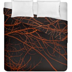 Dark Forest Scene Print Duvet Cover Double Side (king Size) by dflcprintsclothing