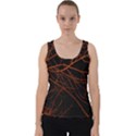 Dark Forest Scene Print Velvet Tank Top View1