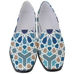 Arabic Geometric Design Pattern  Women s Classic Loafer Heels by LoolyElzayat