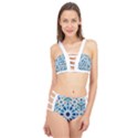 Arabic Geometric Design Pattern  Cage Up Bikini Set View1