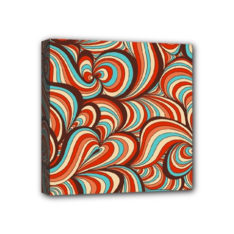 Psychedelic Swirls Mini Canvas 4  X 4  (stretched)