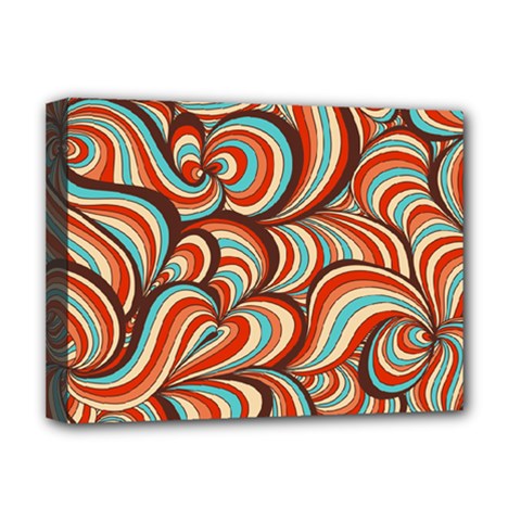 Psychedelic Swirls Deluxe Canvas 16  X 12  (stretched)  by Filthyphil