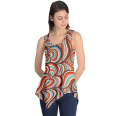 Psychedelic Swirls Sleeveless Tunic