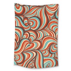 Psychedelic Swirls Large Tapestry by Filthyphil