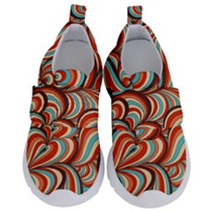 Psychedelic Swirls Kids  Velcro No Lace Shoes by Filthyphil