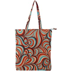 Psychedelic Swirls Double Zip Up Tote Bag by Filthyphil