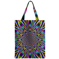 Psychedelic Wormhole Zipper Classic Tote Bag