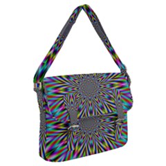 Psychedelic Wormhole Buckle Messenger Bag by Filthyphil