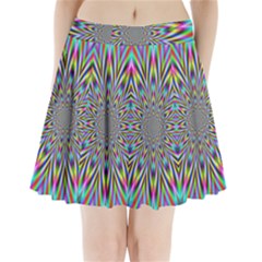 Psychedelic Wormhole Pleated Mini Skirt by Filthyphil