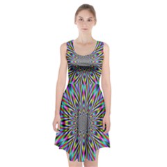 Psychedelic Wormhole Racerback Midi Dress by Filthyphil