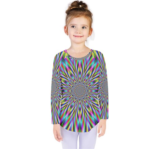 Psychedelic Wormhole Kids  Long Sleeve Tee by Filthyphil