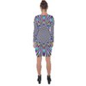 Psychedelic Wormhole Asymmetric Cut-Out Shift Dress View2