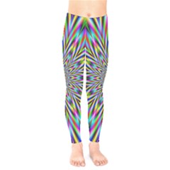 Psychedelic Wormhole Kids  Leggings by Filthyphil