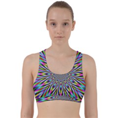 Psychedelic Wormhole Back Weave Sports Bra by Filthyphil