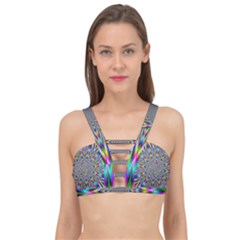 Psychedelic Wormhole Cage Up Bikini Top by Filthyphil