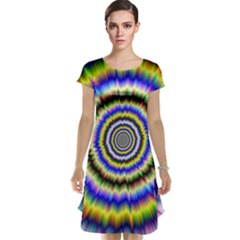 Psychedelic Blackhole Cap Sleeve Nightdress by Filthyphil