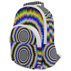 Psychedelic Blackhole Rounded Multi Pocket Backpack by Filthyphil