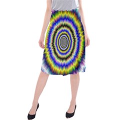 Psychedelic Blackhole Midi Beach Skirt by Filthyphil