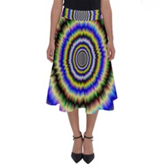 Psychedelic Blackhole Perfect Length Midi Skirt by Filthyphil