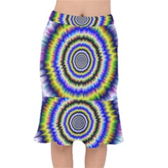 Psychedelic Blackhole Short Mermaid Skirt by Filthyphil