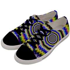 Psychedelic Blackhole Men s Low Top Canvas Sneakers by Filthyphil