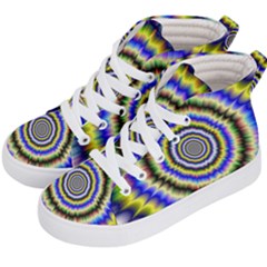 Psychedelic Blackhole Kids  Hi-top Skate Sneakers by Filthyphil