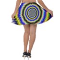 Psychedelic Blackhole Velvet Skater Skirt View2