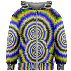 Psychedelic Blackhole Kids  Zipper Hoodie Without Drawstring by Filthyphil