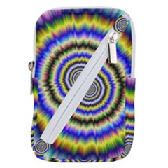 Psychedelic Blackhole Belt Pouch Bag (small) by Filthyphil