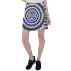 Psychedelic Blackhole Tennis Skirt by Filthyphil