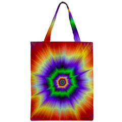 Psychedelic Explosion Zipper Classic Tote Bag by Filthyphil