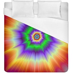 Psychedelic Explosion Duvet Cover (king Size) by Filthyphil