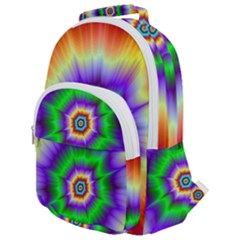 Psychedelic Explosion Rounded Multi Pocket Backpack by Filthyphil