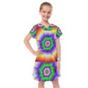 Psychedelic Explosion Kids  Drop Waist Dress View1