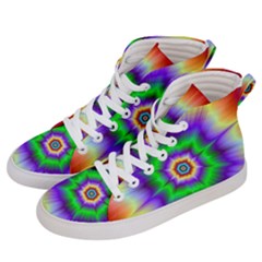 Psychedelic Trance Men s Hi-top Skate Sneakers by Filthyphil