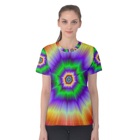 Psychedelic Big Bang Women s Cotton Tee by Filthyphil