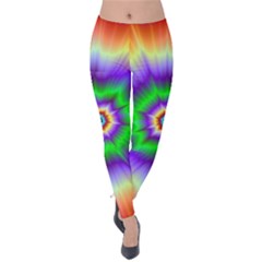 Psychedelic Explosion Velvet Leggings by Filthyphil