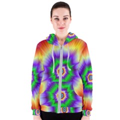 Psychedelic Big Bang Women s Zipper Hoodie by Filthyphil