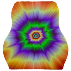 Psychedelic Explosion Car Seat Velour Cushion  by Filthyphil