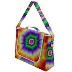 Psychedelic Trance Box Up Messenger Bag by Filthyphil