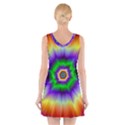 Psychedelic Big Bang V-Neck Sleeveless Dress View2