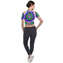 Psychedelic Trance Short Sleeve Cropped Jacket View2