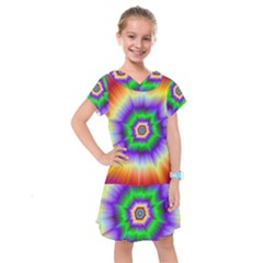 Psychedelic Big Bang Kids  Drop Waist Dress by Filthyphil