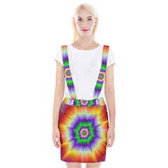 Psychedelic Big Bang Braces Suspender Skirt by Filthyphil