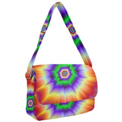 Psychedelic Explosion Courier Bag by Filthyphil