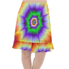 Psychedelic Explosion Fishtail Chiffon Skirt by Filthyphil