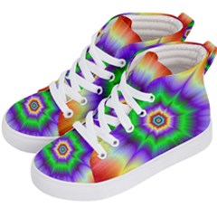 Psychedelic Big Bang Kids  Hi-top Skate Sneakers by Filthyphil